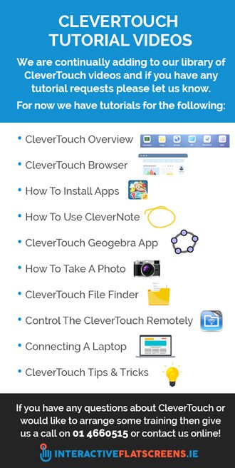 Clevertouch Tutorial Videos - Interactive Flat Screens Ireland