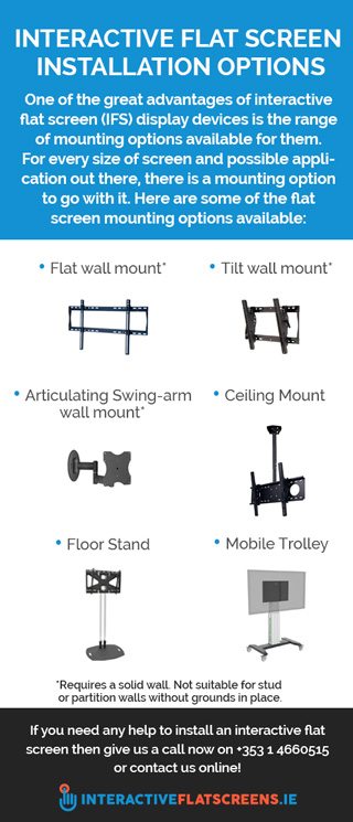 Interactive Flat Screen Installation Options