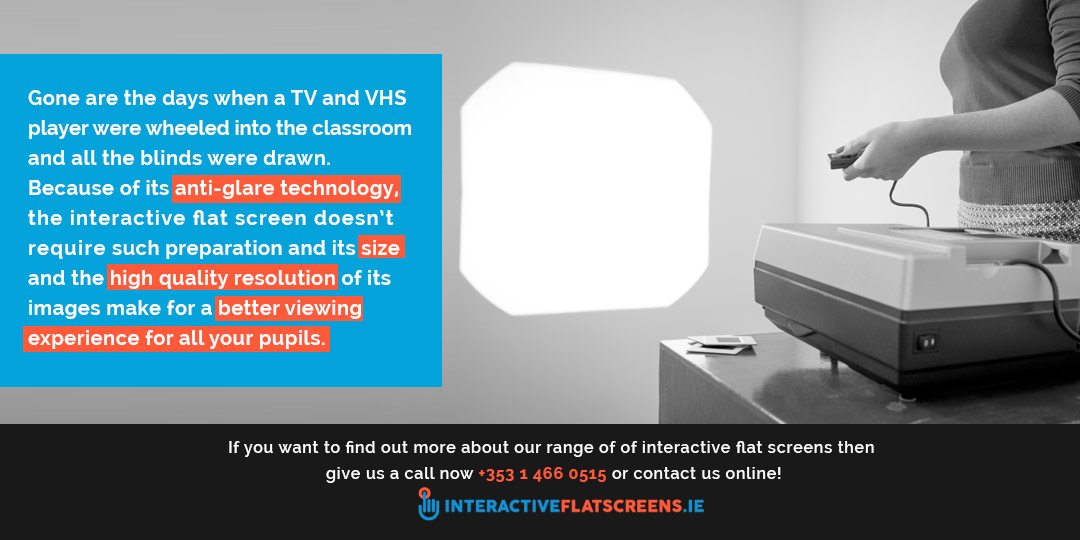 Interactive Flat Screens Instead of Projectors