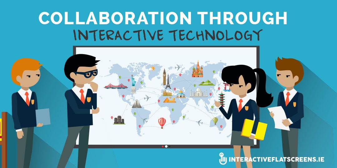 collaboration-through-interactive-technology-interactive-flat-screens-ireland