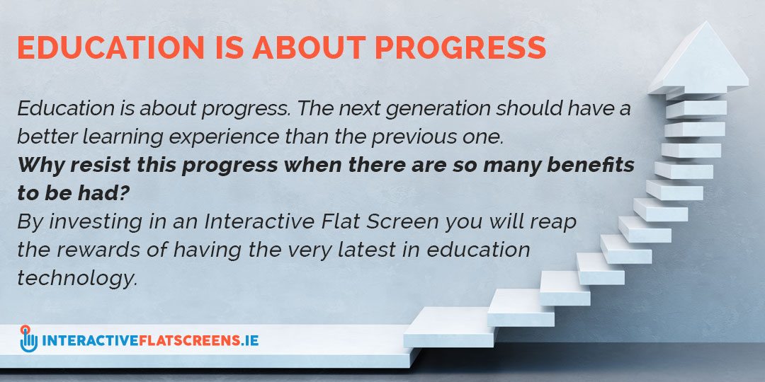 Education Is About Progress - Interactive Flat Screens