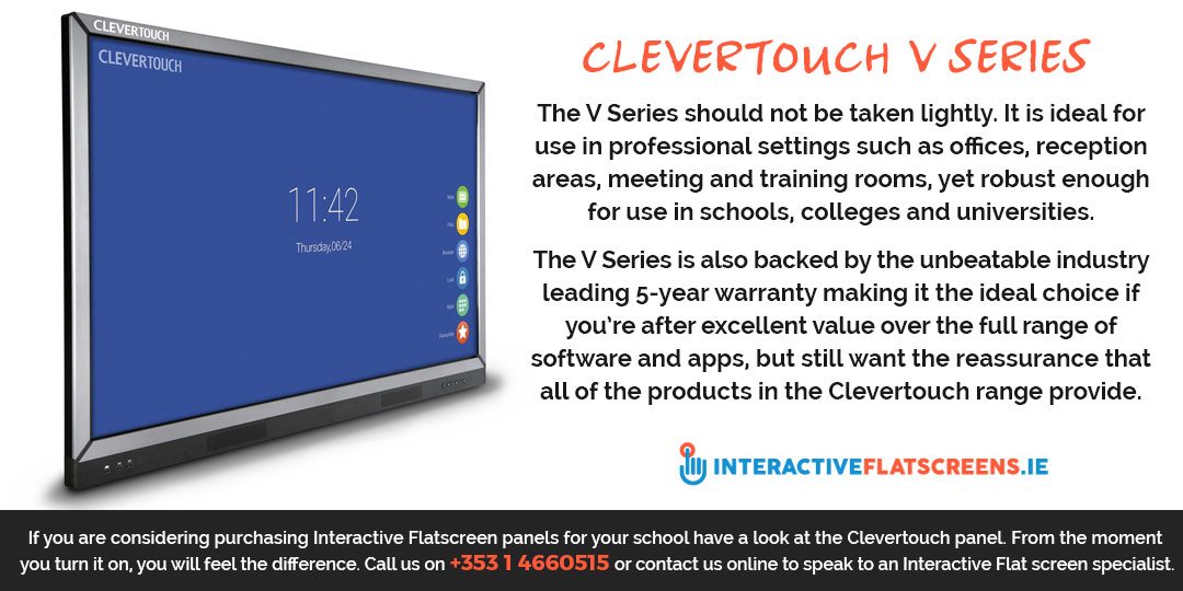 Clevertouch V Series - Interactive Flat Screens Ireland