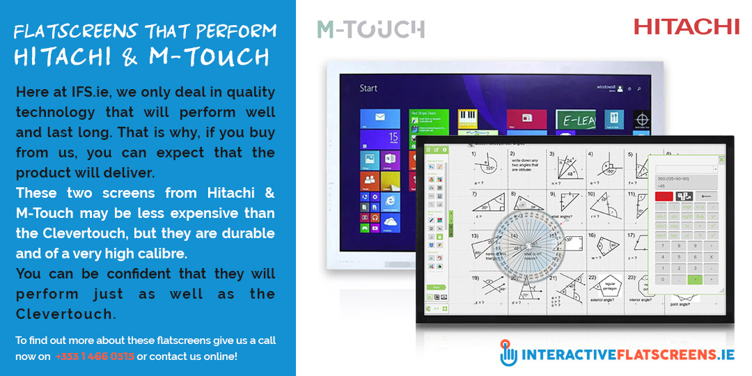 Hitachi and M-Touch Interactive Flatscreens Ireland