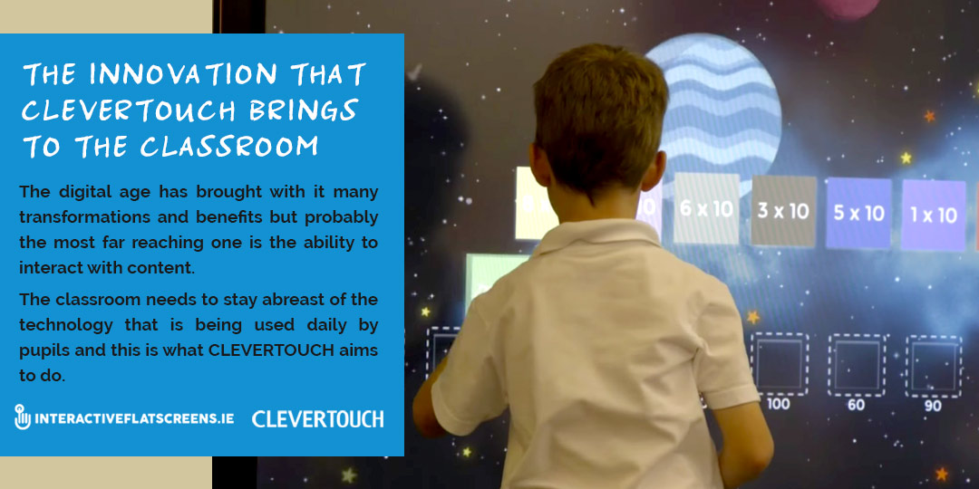 Clevertouch Interactive Flatscreen Innovation for for Primary Schools Ireland