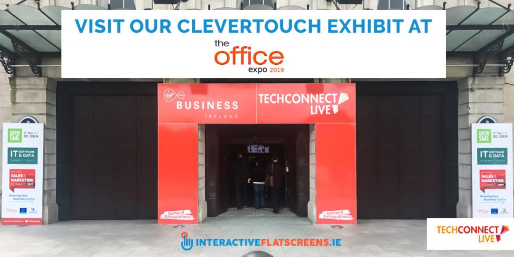 Visit Our Clevertouch at Office Expo 2019 - RDS - Interactive Flat Screens Ireland