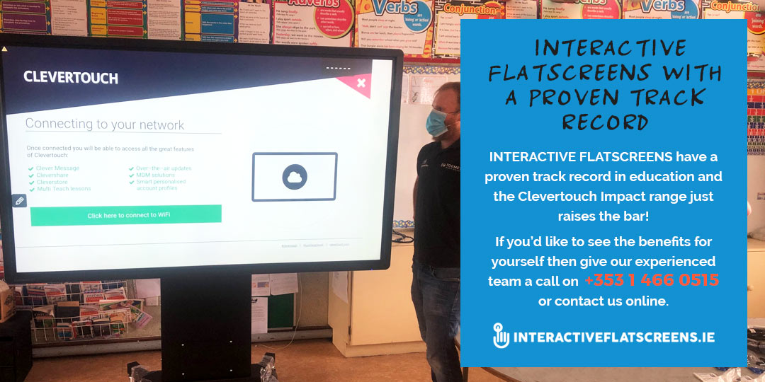 Interactive Flatscreen Ireland - Clevertouch Supplier Irish Schools