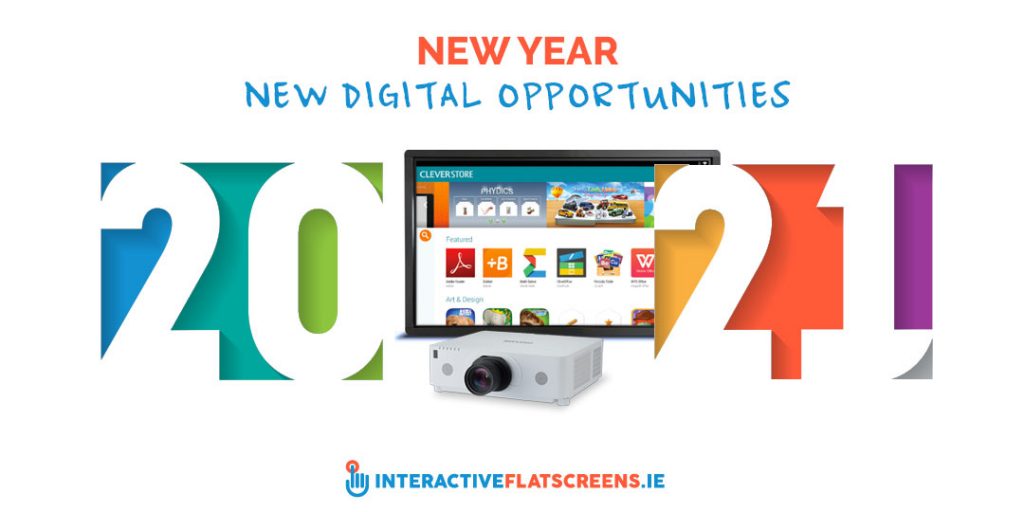 New Year - New Digital Opportunities - Interactive Flatscreens