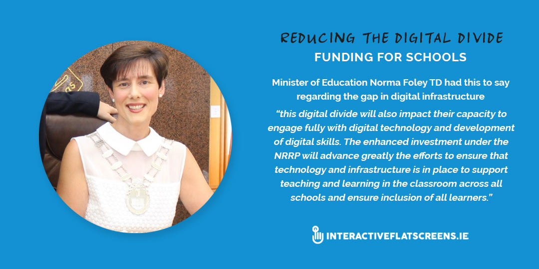 Reducing Digital Divide - Funding for Irish Schools - Norma Foley