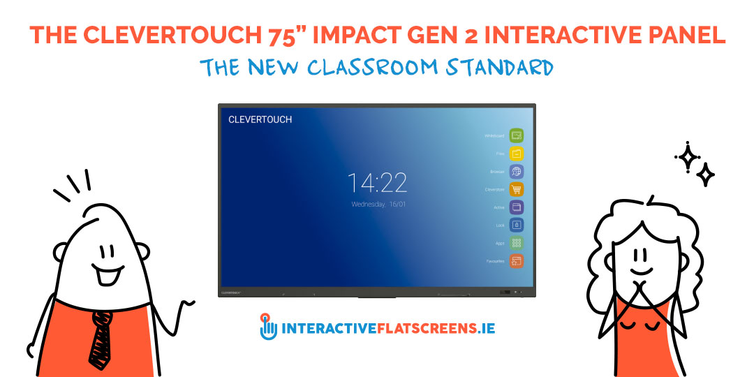 Clevertouch 75 Impact Gen 2 - Interactive Panel Classroom