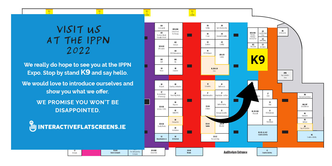 IPPN Trade Irish Schools Map - Interactive Flatscreen