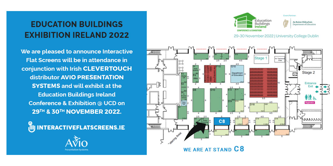 Education Buildings Exhibition Ireland 2022 - Clevertouch - Interactive Flatscreen
